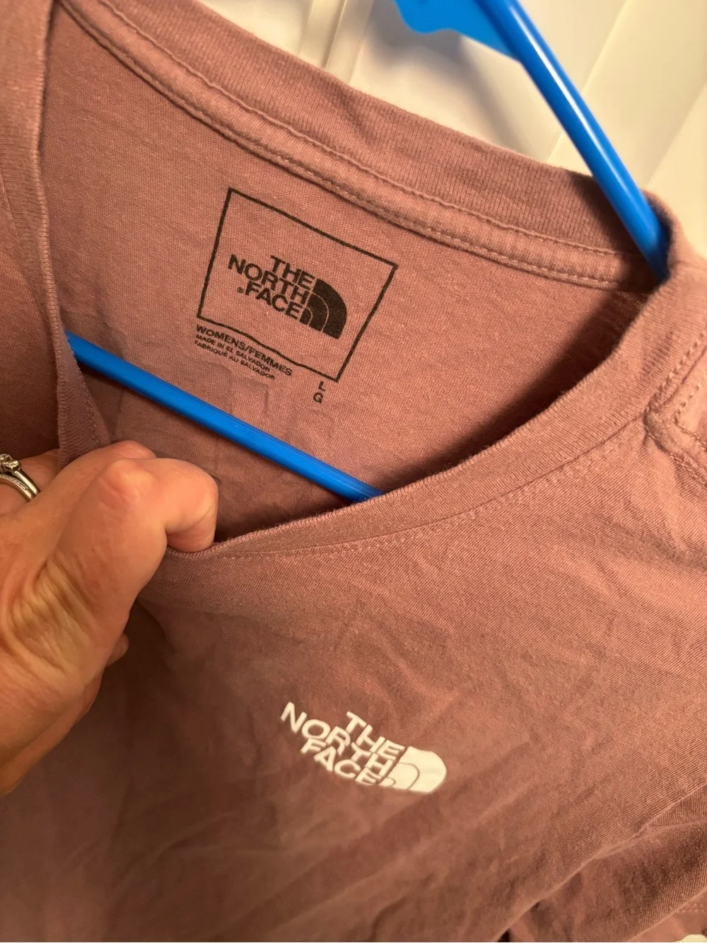 The North Face Dusty Mauve Logo Crewneck Tee - Picture 2 of 3
